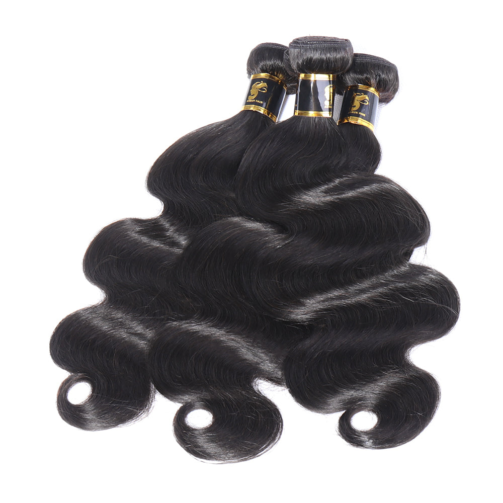 Brazilian Body Wave Bundles with 13x4 Lace Frontal Unprocessed Virgin Human Hair Ear to Ear Lace Frontal With Bundles