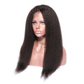 13x4 Kinky Straight Lace Front Wig for Black Women Yaki Straight Hair Wigs Easy to Wear for Daily Use with Baby Hair Heat Resistant