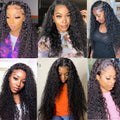 Transparent Lace Kinky Curly Human Hair Wig 13x4 Lace Frontal Wig