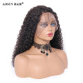 Aosun Wigs For Black Women Remy Human Hair Kinky Curly 13x4 Front Lace Wig 150% Pre Plucked with Baby Hair