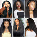 13x4 Kinky Straight Lace Front Wig for Black Women Yaki Straight Hair Wigs Easy to Wear for Daily Use with Baby Hair Heat Resistant