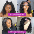 Hot Selling Kinky Curly Human Hair Bob Wig 4x4 Lace Closure Wig/ 13x4 Lace Front Wig