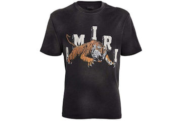 AMIRI VINTAGE TIGER TEE BLACK