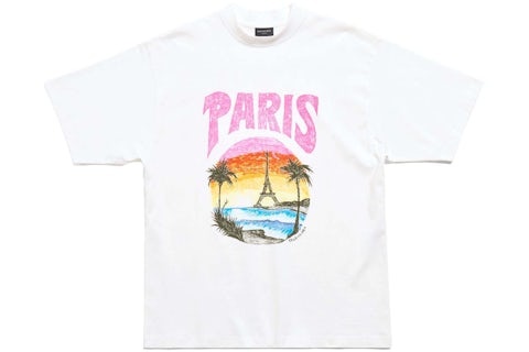 BALENCIAGA PARIS TROPICAL T-SHIRT MEDIUM FIT