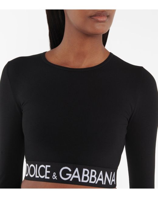 DOLCE & GABANNA - WOMEN'S COTTON CROP TOP