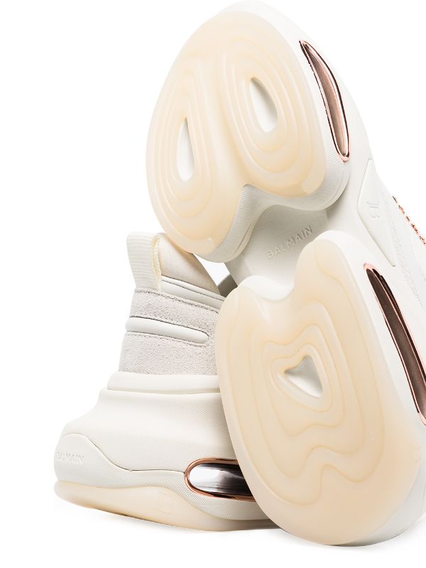 BALMAIN - BBOLD LEATHER SNEAKERS