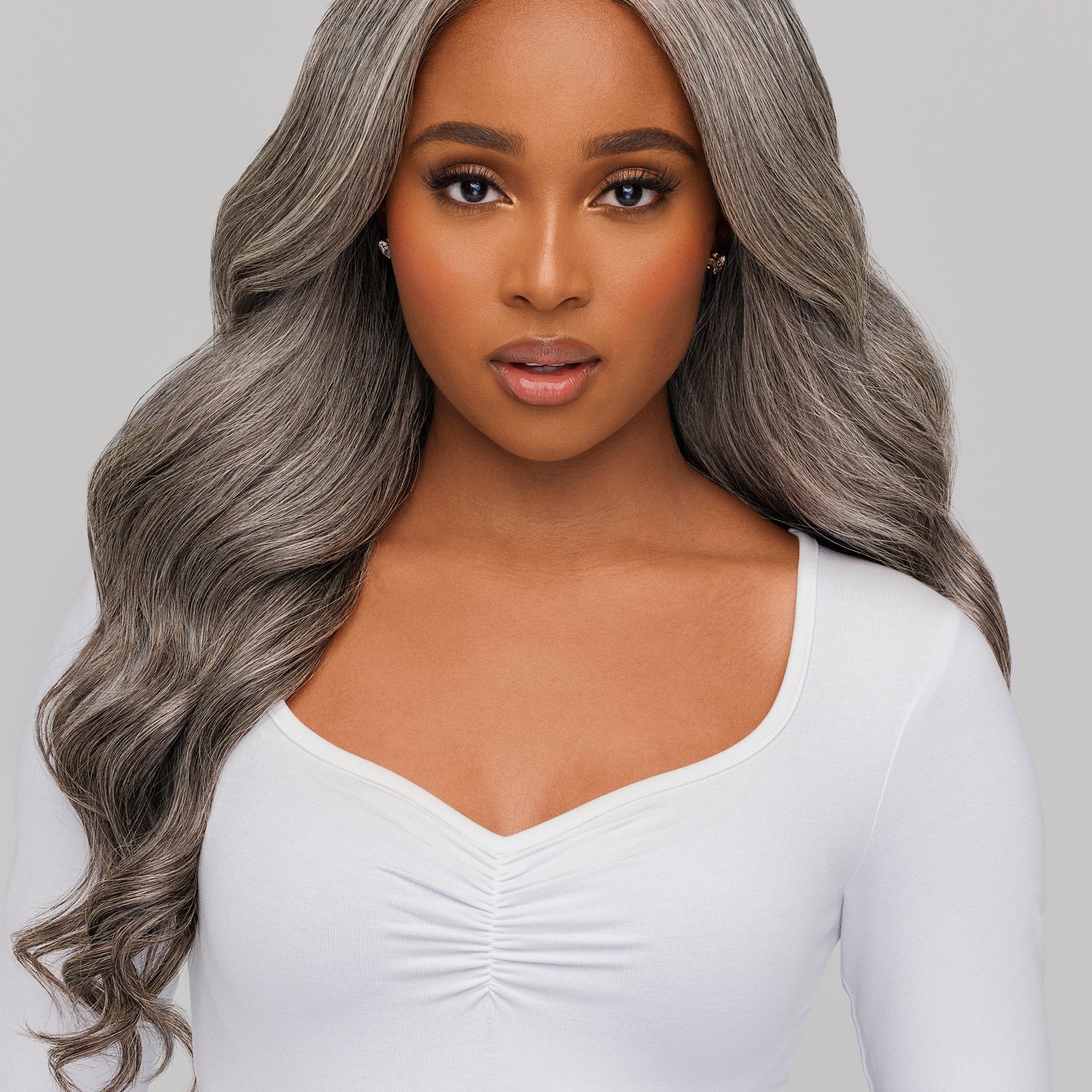 Pure Gray Hair Extensions