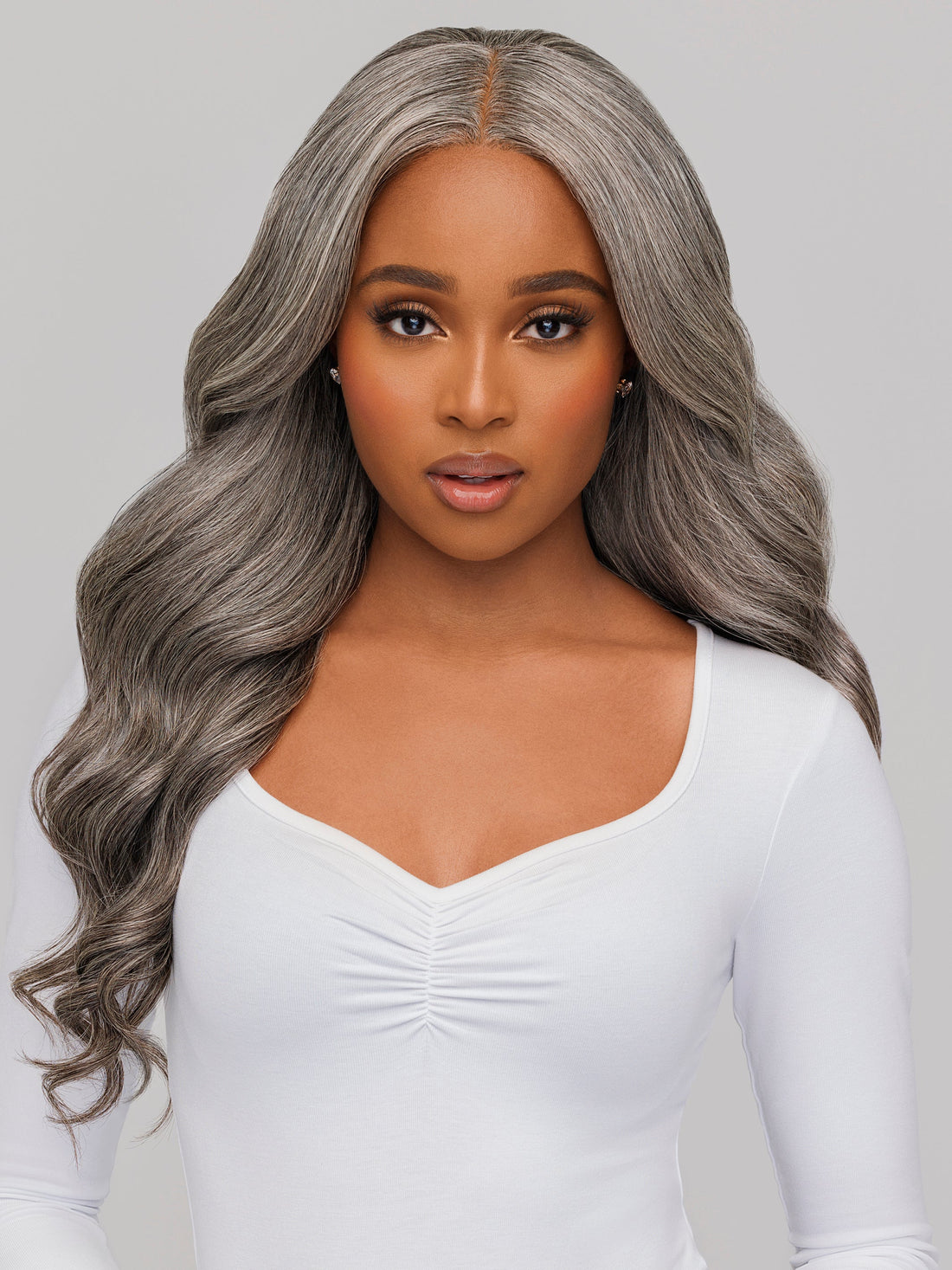 Pure Gray Hair Extensions