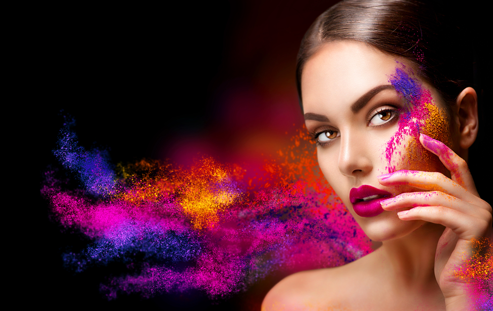 Colourful lipstick dopamine dressing makeup 